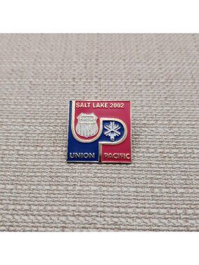 Vintage 2002 Salt Lake Winter Olympic Games Union Pacific Pin Brooch A8063